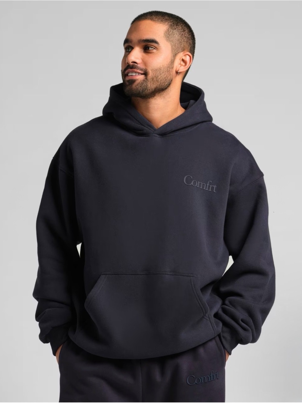 NWOT Comfrt Minimalist Hoodie – Mega in Navy